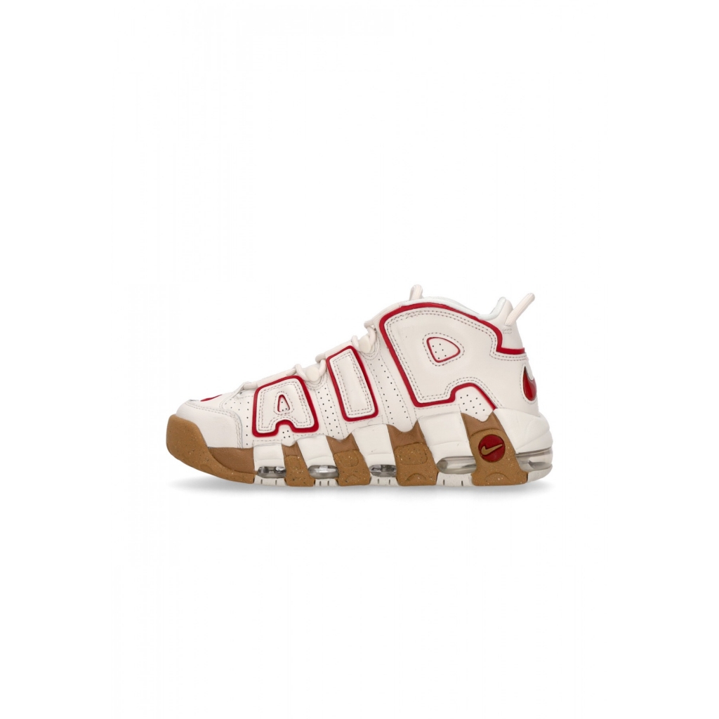 scarpa alta donna w air more uptempo PHANTOM/GYM RED/GUM LIGHT BROWN/CLEAR