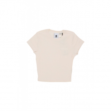 maglietta corta donna w yarnhill tee PARCHMENT