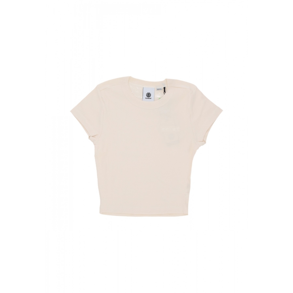 maglietta corta donna w yarnhill tee PARCHMENT