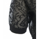 Maglia lupetto jacquard nero