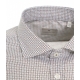 Camicia con stampa geometrica marrone