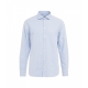 Camicia con struttura azzurro