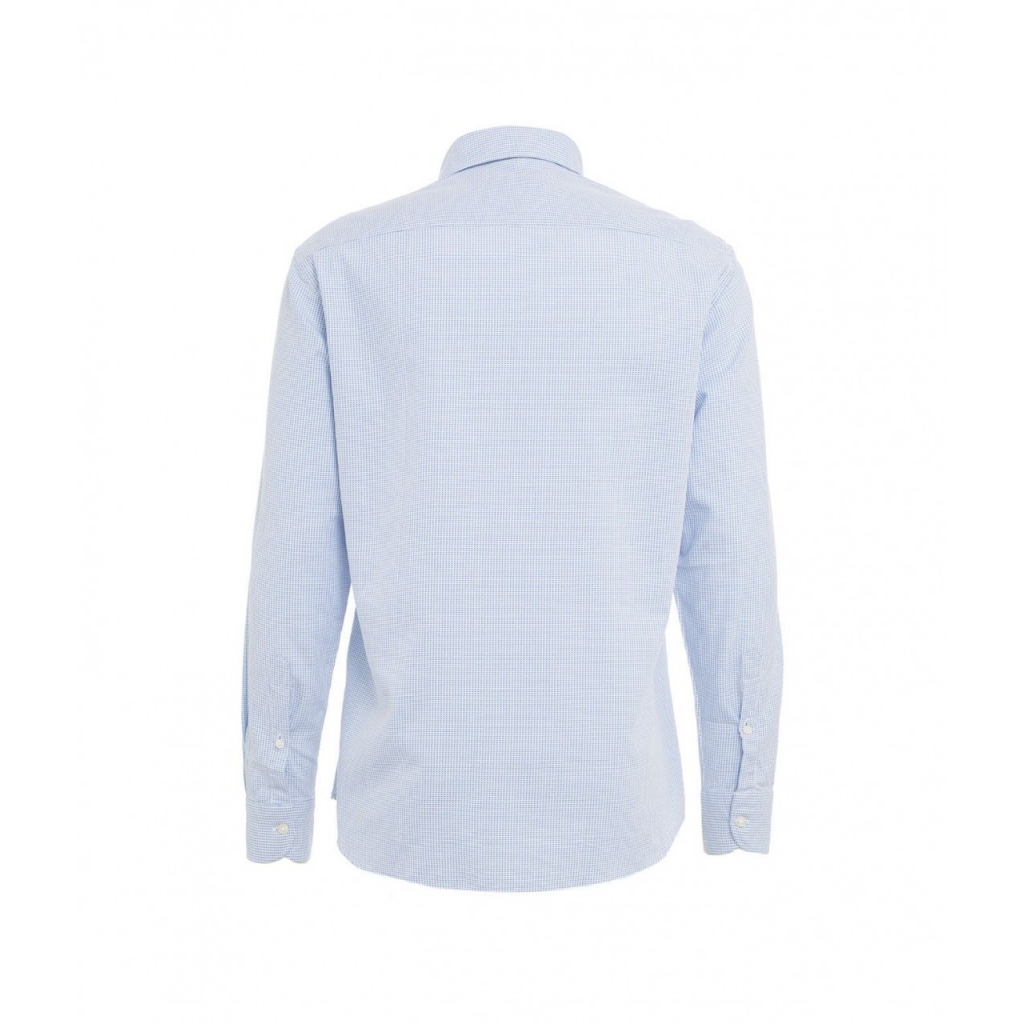 Camicia con struttura azzurro