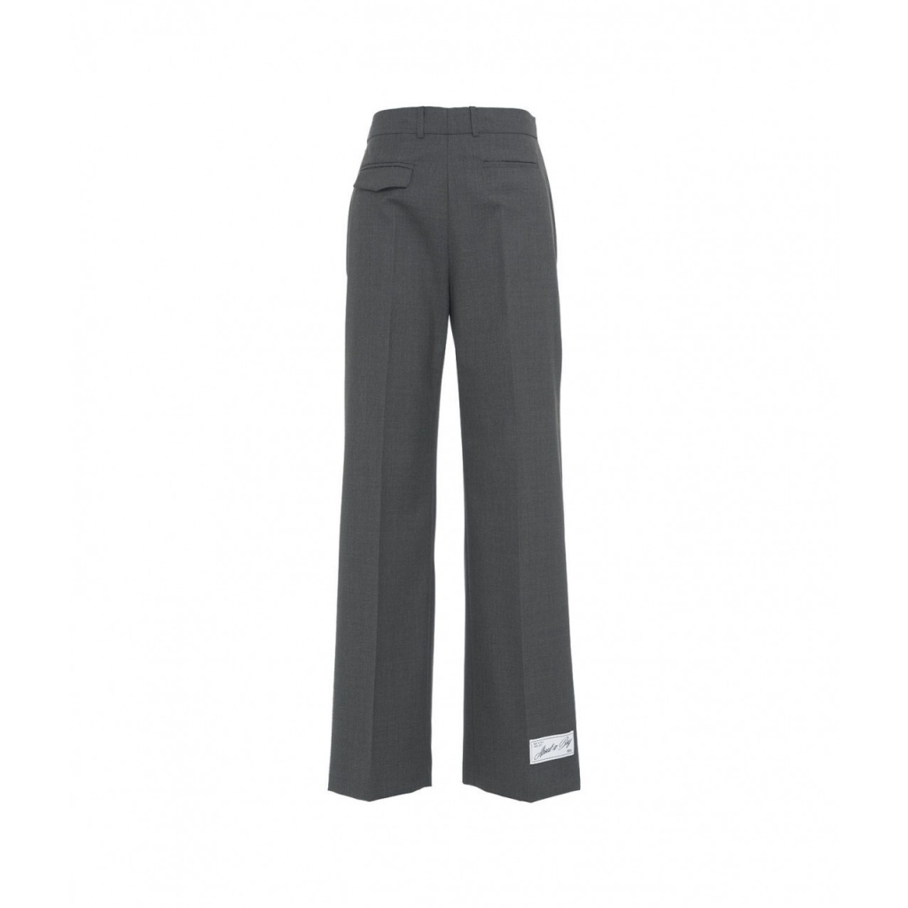 Pantaloni con piega grigio