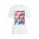 T-shirt Macaron bianco