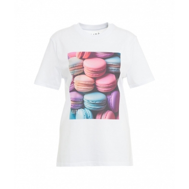 T-shirt Macaron bianco