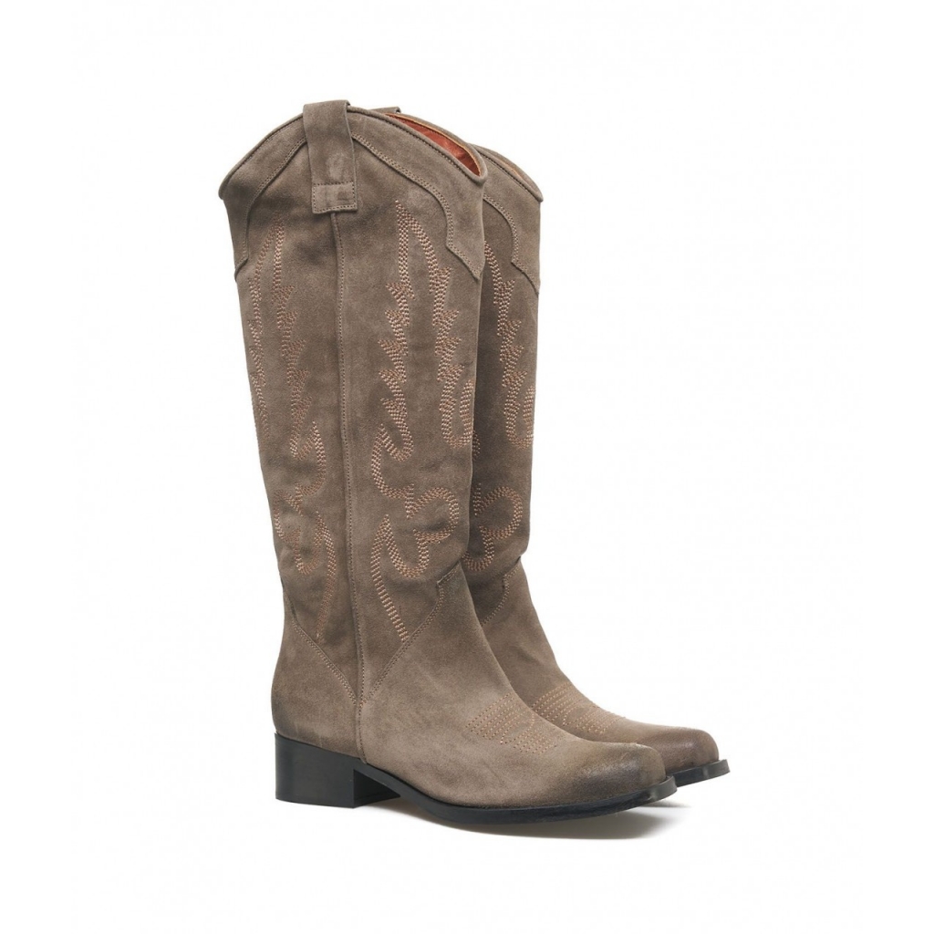 Western boots marrone