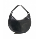 Moon bag in effetto cocco nero