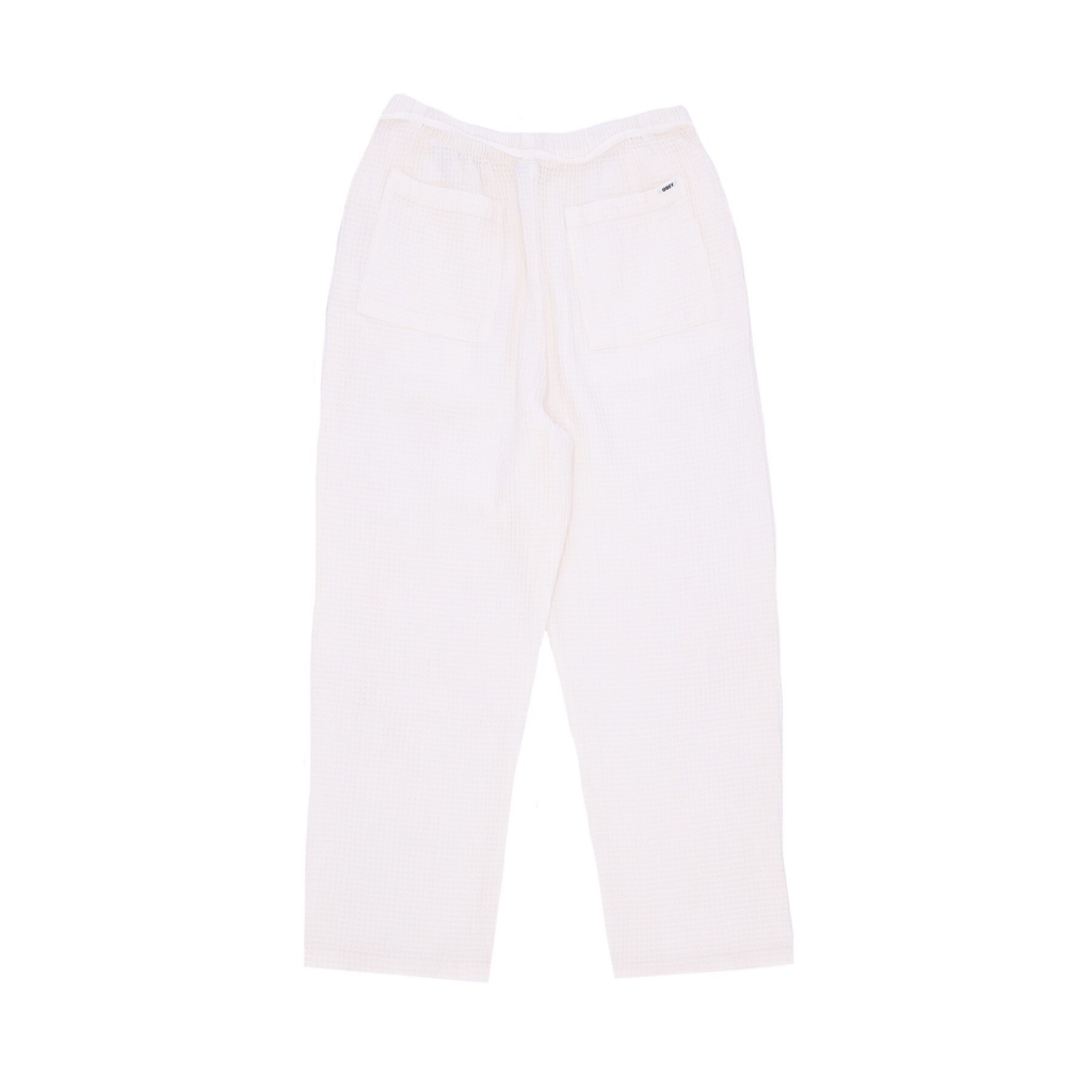 pantalone lungo donna camille waffle pant MUTED WHITE