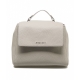 Borsa a mano in nappa Sveva Soft Small grigio