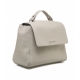 Borsa a mano in nappa Sveva Soft Small grigio