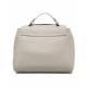 Borsa a mano in nappa Sveva Soft Small grigio