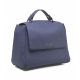 Borsa a mano in nappa Sveva Soft Small blu