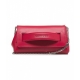 Mini borsa a mano in pelle rosso