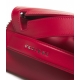 Mini borsa a mano in pelle rosso