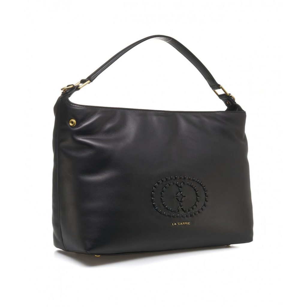 Shopper in pelle nero