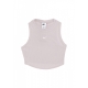 top donna w sportswear essential rib crop tank PLATINUM VIOLET/SAIL