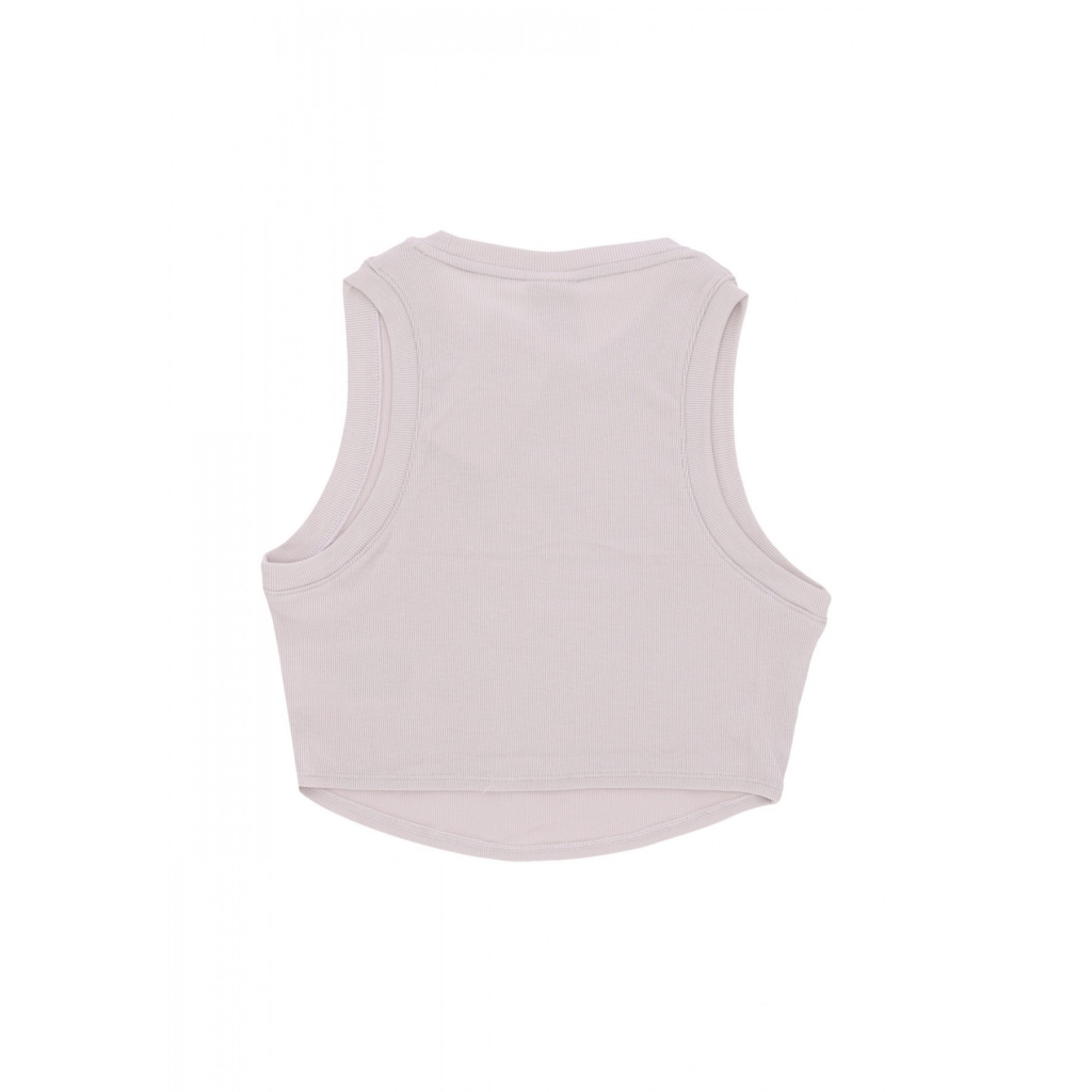 top donna w sportswear essential rib crop tank PLATINUM VIOLET/SAIL