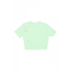 maglietta donna w sportswear essential slim-fit crop tee VAPOR GREEN/WHITE