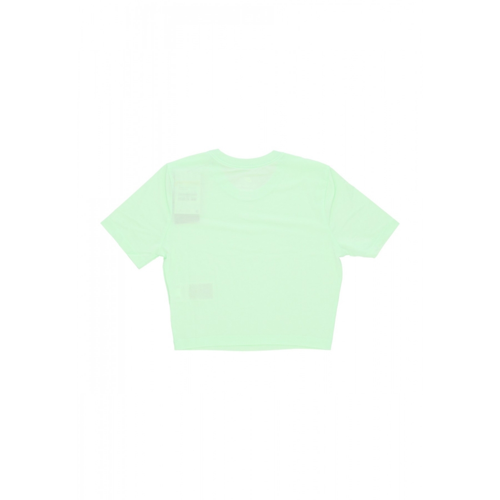maglietta donna w sportswear essential slim-fit crop tee VAPOR GREEN/WHITE
