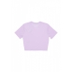 maglietta donna w sportswear essential slim-fit crop tee VIOLET MIST/WHITE