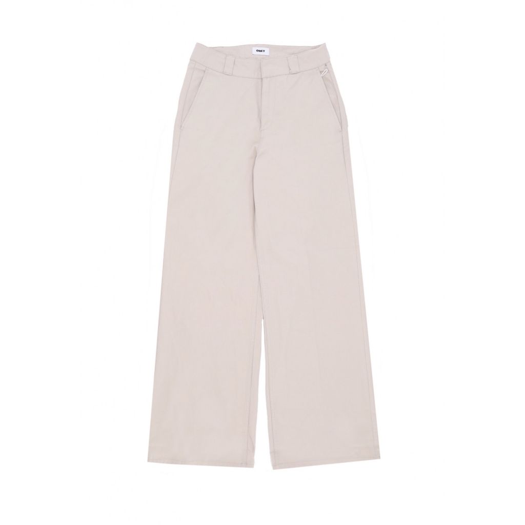 pantalone lungo donna mila work pant SILVER GREY