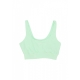 top donna w sportswear chill terry cropped tank VAPOR GREEN/SAIL