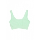 top donna w sportswear chill terry cropped tank VAPOR GREEN/SAIL