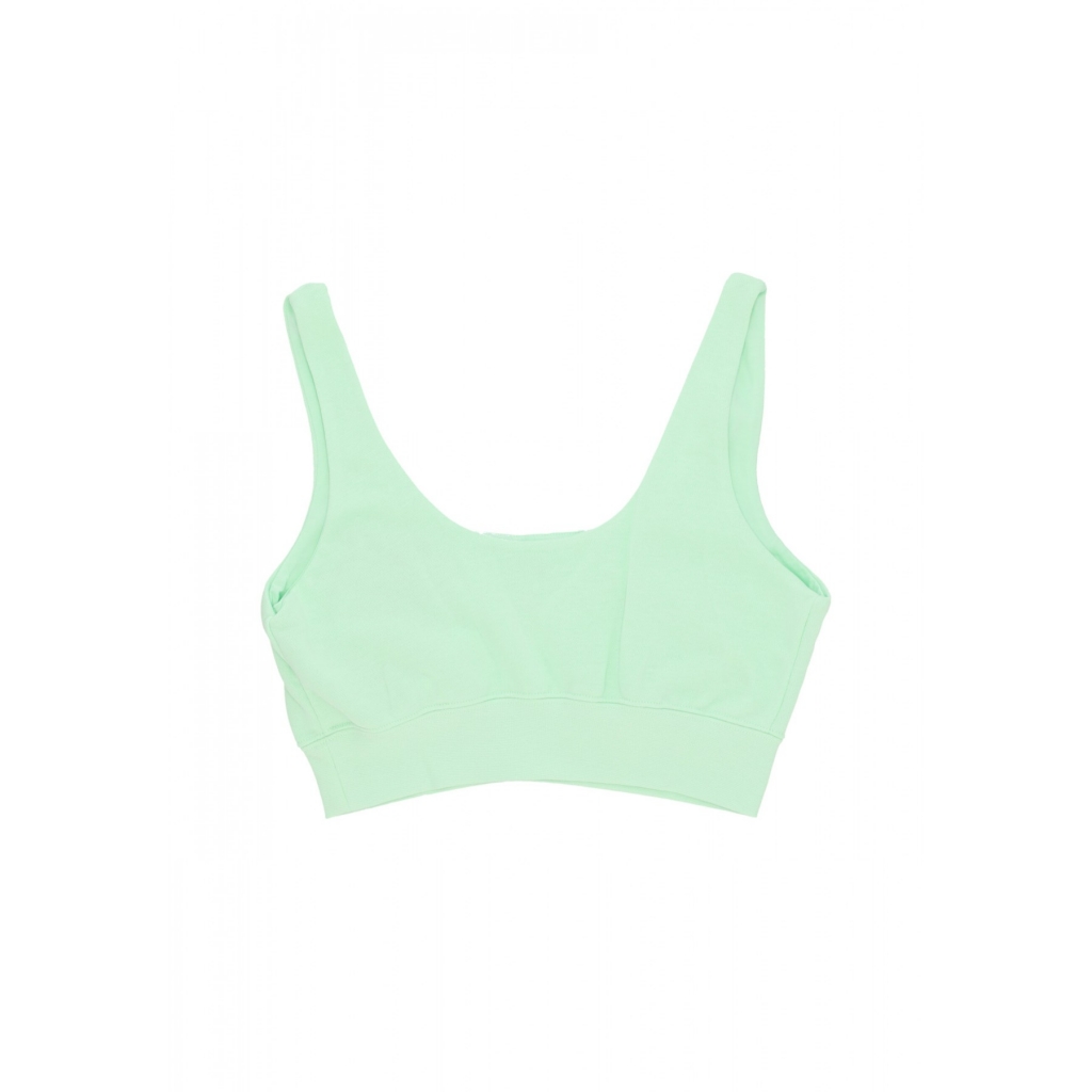 top donna w sportswear chill terry cropped tank VAPOR GREEN/SAIL