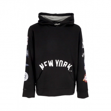 felpa cappuccio uomo mlb fundamental pullover hoodie neyyan BLACK/STONE GREY