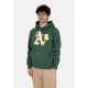 felpa cappuccio uomo mlb primary logo graphic hoodie oakath DARK GREEN