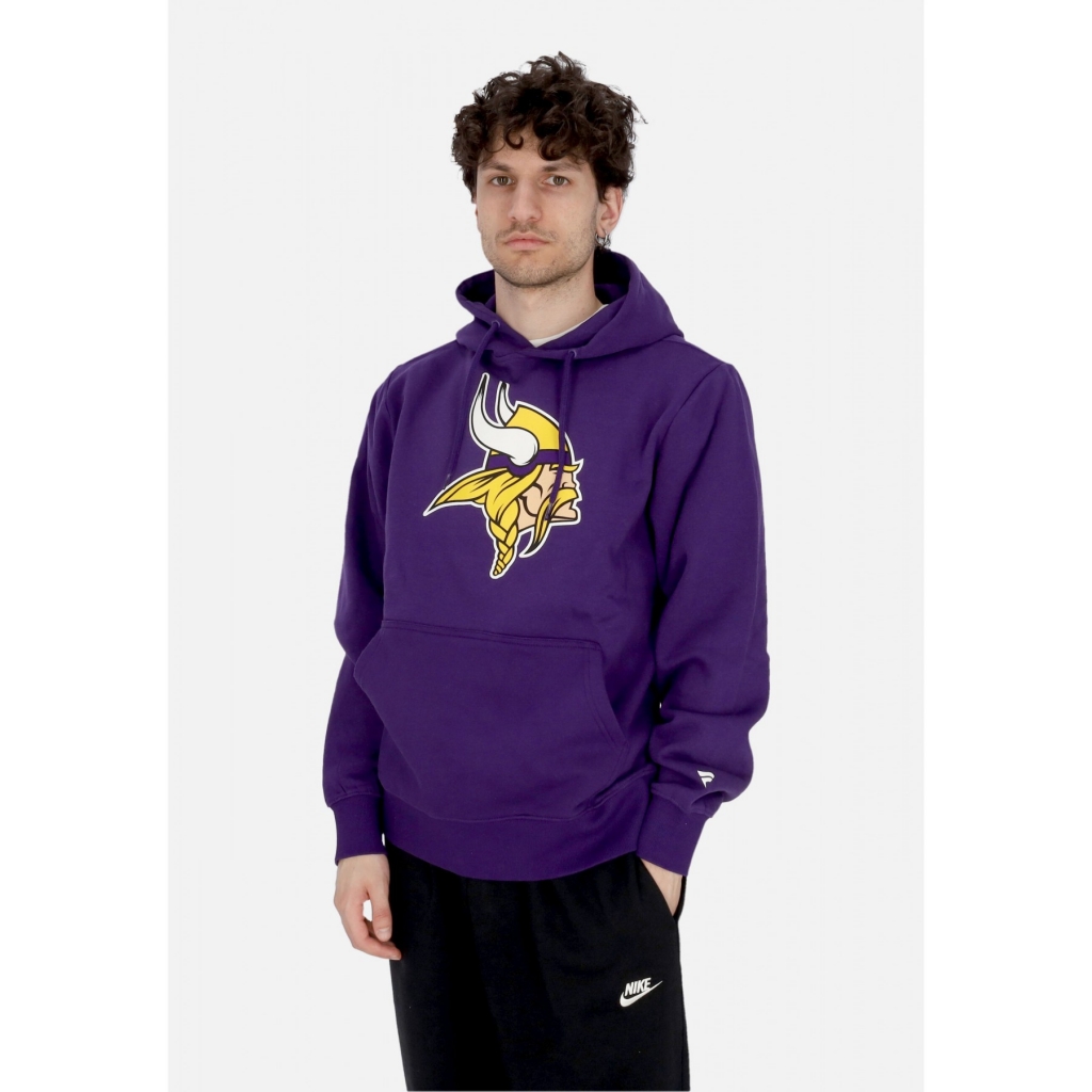 felpa cappuccio uomo nfl primary logo graphic hoodie minvik DARK PURPLE