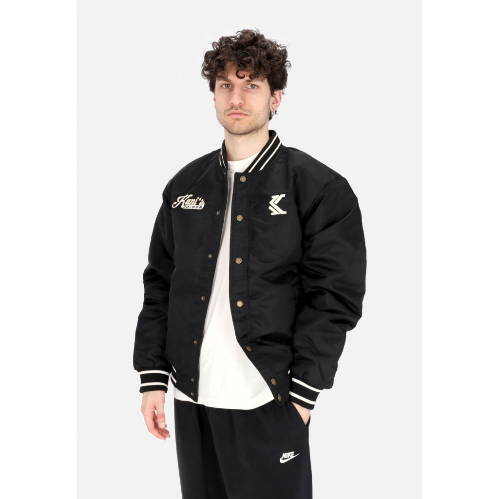 giubbotto bomber uomo og diner bowling jacket BLACK