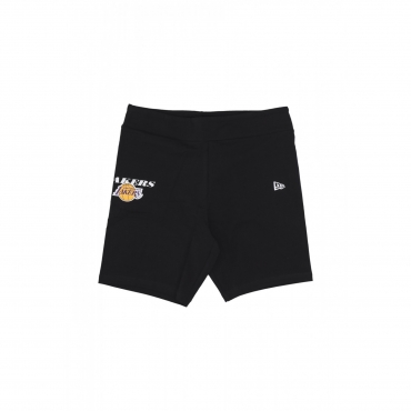 pantaloncino ciclista donna w nba logo cycling shorts loslak BLACK/AUTHENTIC GOLD