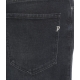Gonna in denim con spacco grigio scuro