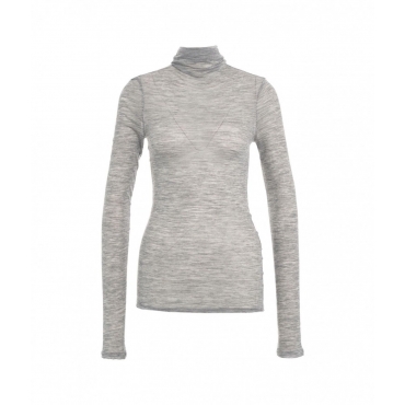 Maglia a collo alto grigio