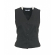 Gilet gessato grigio scuro