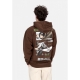 felpa cappuccio uomo scout hoodie x attack on titan BROWN