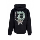 felpa cappuccio uomo reiner dirty p hoodie x attack on titan BLACK