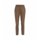 Pantalone in pelle Gift marrone chiaro