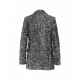 Blazer di paillettes argento