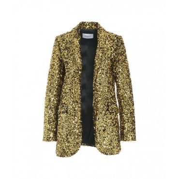 Blazer di paillettes oro