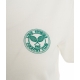 T-shirt con logo ricamato bianco