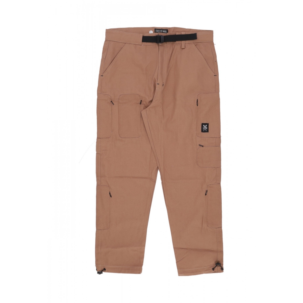 pantalone lungo uomo hidden cargo pants BROWN