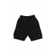 pantalone corto uomo cargo shorts BLACK