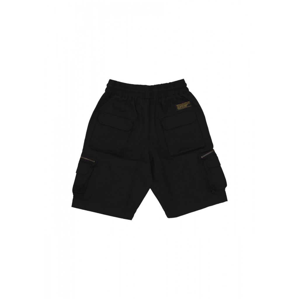 pantalone corto uomo cargo shorts BLACK