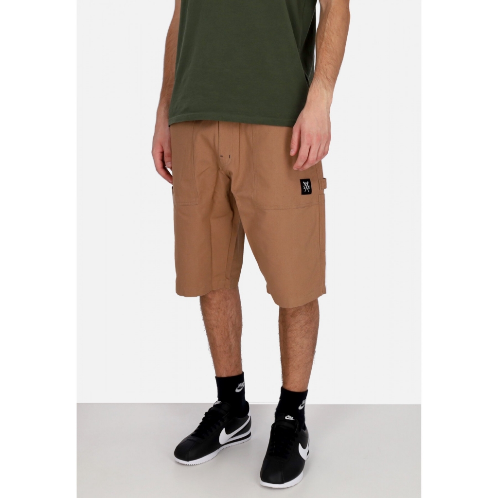 pantalone corto uomo worker shorts BROWN