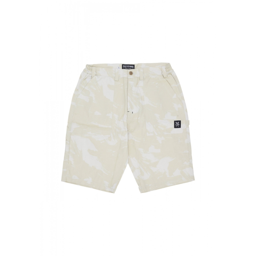 pantalone corto uomo worker shorts OFF WHITE/CAMO