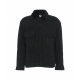 Overshirt in montone nero