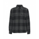 Alaskan Wool Check Overshirt grigio